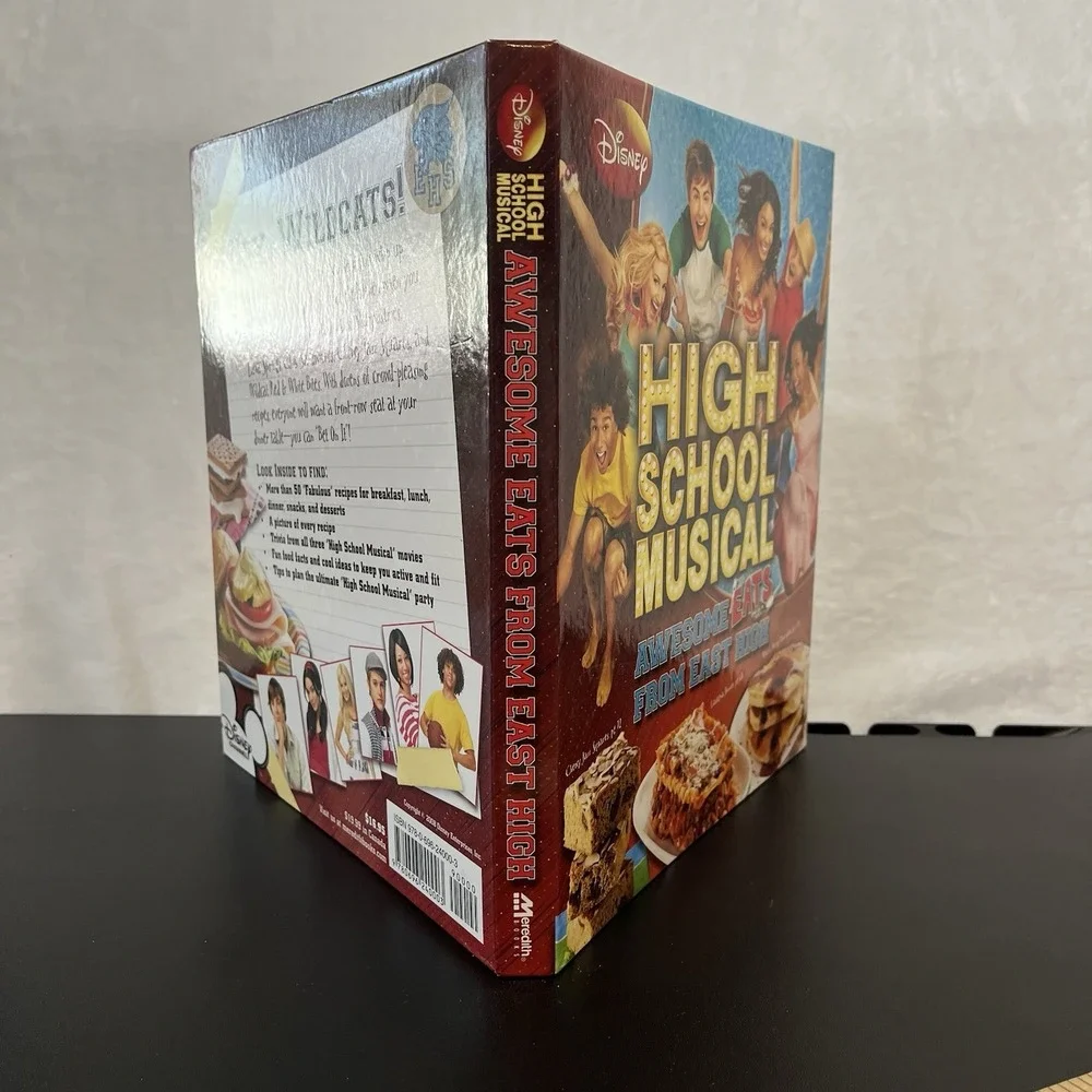 High School Musical COOKBOOK Awesome Eats East High 2008 1st Edition Spiral Book